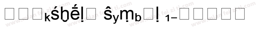 Bookshelf Symbol 1字体转换